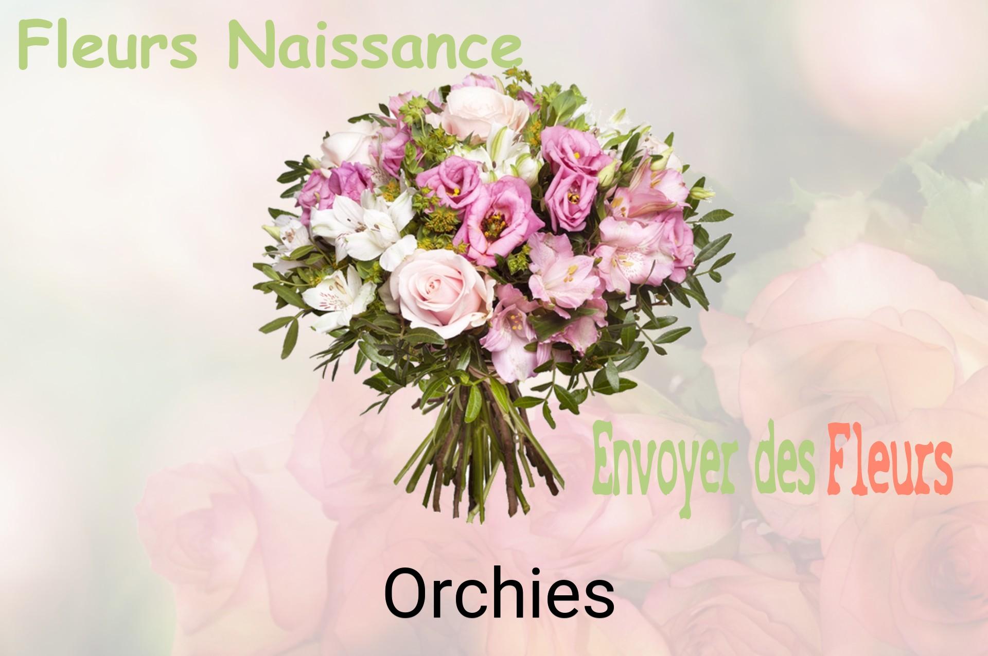Bouquet de fleurs de naissance livré à Orchies